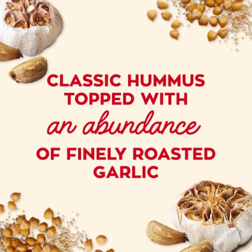 Sabra Roasted Garlic Hummus Perspective: left