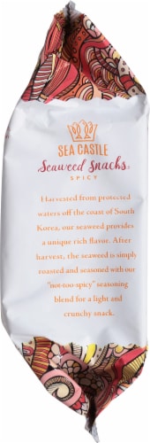 Sea Castle Spicy Roasted Seaweed Snacks Perspective: left