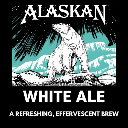Alaskan Brewing Co. White Wit-Style Ale Craft Beer Perspective: left