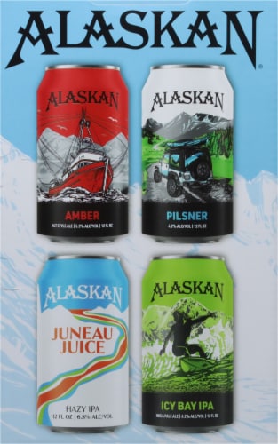 Alaskan Brewing Co. Mixed Pack Craft Beer Variety Pack Perspective: left