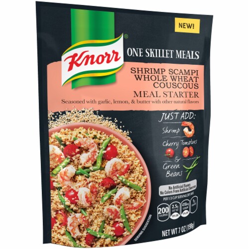 Knorr One Skillet Meals Shrimp Scampi Whole Wheat Couscous Meal Starter Perspective: left