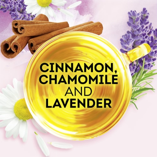 Lipton® Stress Therapy Cinnamon Chamomile & Lavender Caffeine Free Herbal Supplement Tea Bags Perspective: left