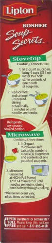 Lipton Kosher Chicken Noodle Soup & Dip Mix Perspective: left