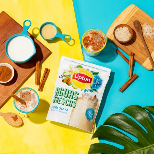 Lipton Aguas Frescas Horchata Sweetened Drink Mix Perspective: left