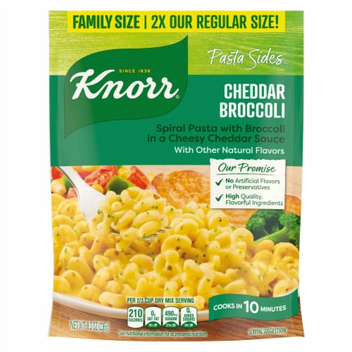 Knorr Cheddar Broccoli Family Pack Pasta Sides Perspective: left