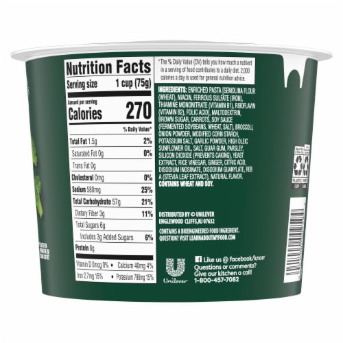 Knorr Pasta Cup Teriyaki Noodles Perspective: left