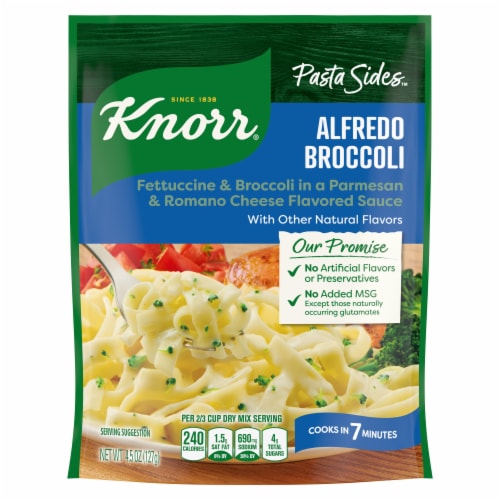 Knorr Alfredo Broccoli Fettuccine Pasta Sides Perspective: left