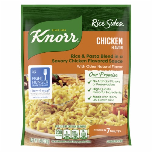 Knorr Chicken Long Grain Rice and Vermicelli Pasta Blend Rice Sides Perspective: left