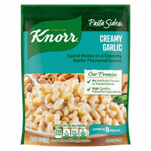 Knorr Creamy Garlic Shells Pasta Sides Perspective: left
