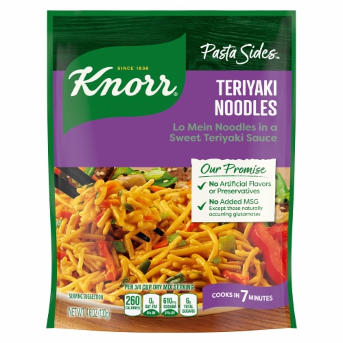 Knorr Teriyaki Lo Mein Noodles Pasta Sides Perspective: left
