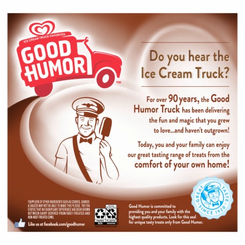 Good Humor Frozen Dairy Dessert Bars, Chocolate Eclair, Certified Kosher, 3.0 oz, 6 Bars Perspective: left