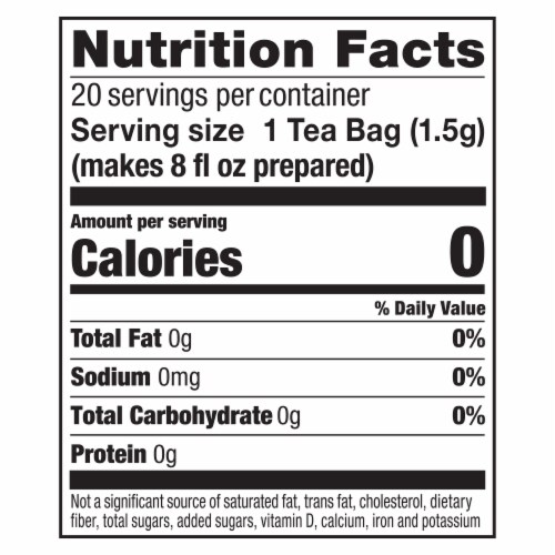 Lipton® Natural Green Tea Bags Perspective: left