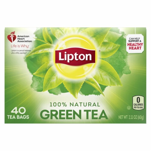 Lipton Green Tea Bags Perspective: left