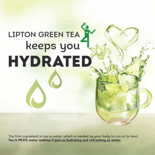 Lipton® Lemon Ginseng Green Tea Bags Perspective: left