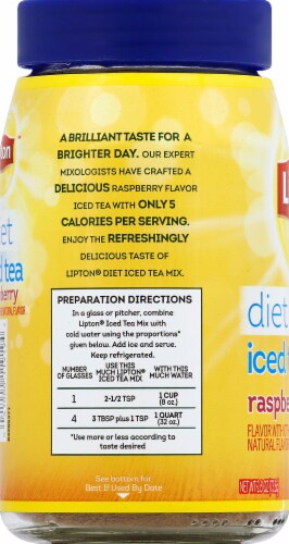 Lipton™ Raspberry Diet Iced Tea Mix Perspective: left