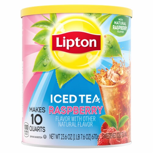 Lipton Raspberry Iced Tea Mix Perspective: left