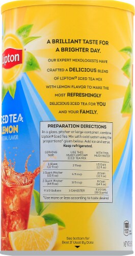 Lipton® Sweetened Iced Tea with Lemon Mix Perspective: left