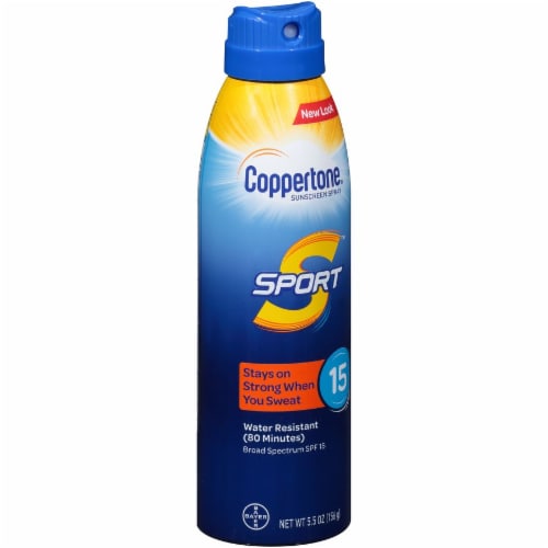 Coppertone® Sport SPF 15 Water Resistant Sunscreen Spray Perspective: left