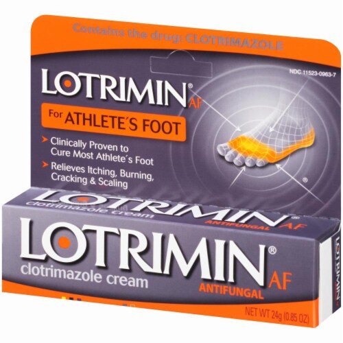 Lotrimin AF for Athlete's Foot Antifungal Clotrimazole Cream Perspective: left