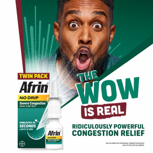 Afrin® Severe Congestion Pump Mist Twin Pack Perspective: left