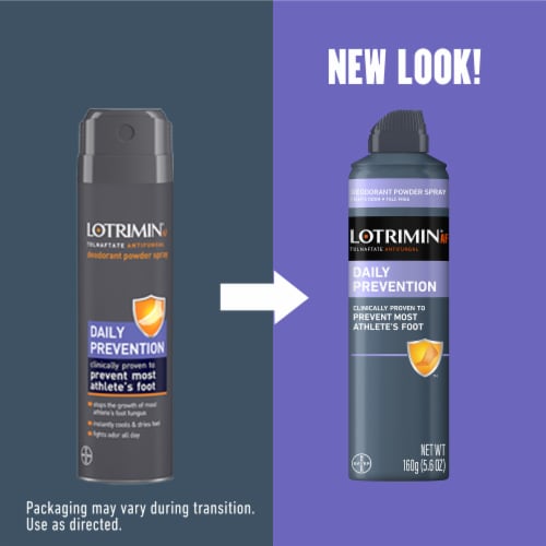 Lotrimin® Daily Prevention Deodorant Powder Spray Perspective: left