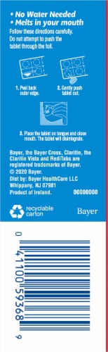 Claritin® Non-Drowsy Allergy Relief For Juniors Medicine Tablets Perspective: left