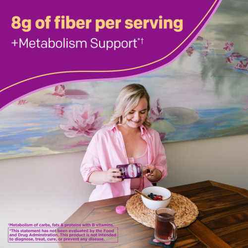 MiraLAX® MiraFiber® Dietary Supplement Gummies Perspective: left