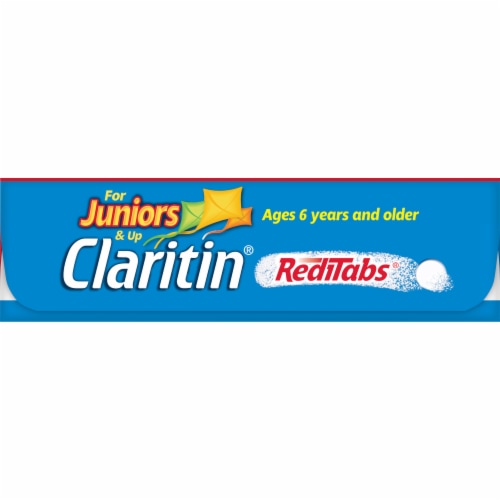 Junior's Claritin® Reditabs® 24 Hour Allergy Tablets 10mg Perspective: left