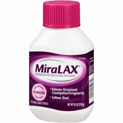 MiraLAX Laxative Powder Perspective: left