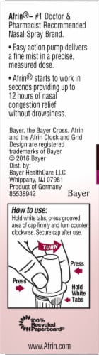 Afrin Congestion Relief Pump Mist Oxymetazoline HCl Perspective: left