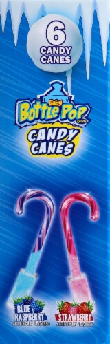 Baby Bottle Pop Candy Cane Christmas Perspective: left