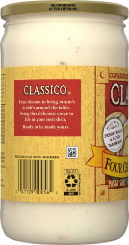 Classico® Four Cheese Alfredo Pasta Sauce Perspective: left