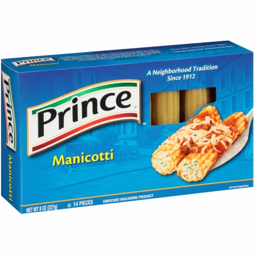 Prince® Manicotti Pasta Perspective: left