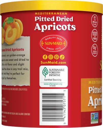 Sun-Maid® Mediterranean Pitted Dried Apricots Perspective: left