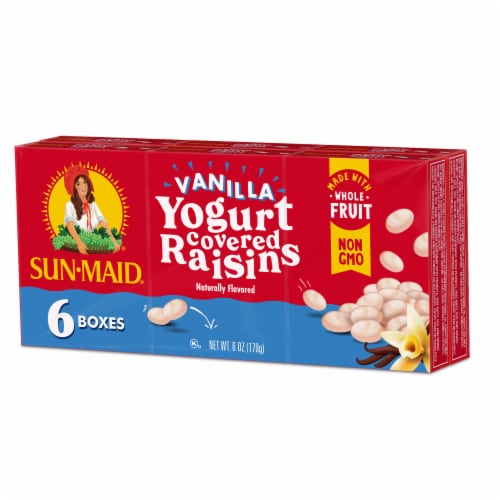 Sun-Maid® Vanilla Yogurt Covered Raisins Perspective: left