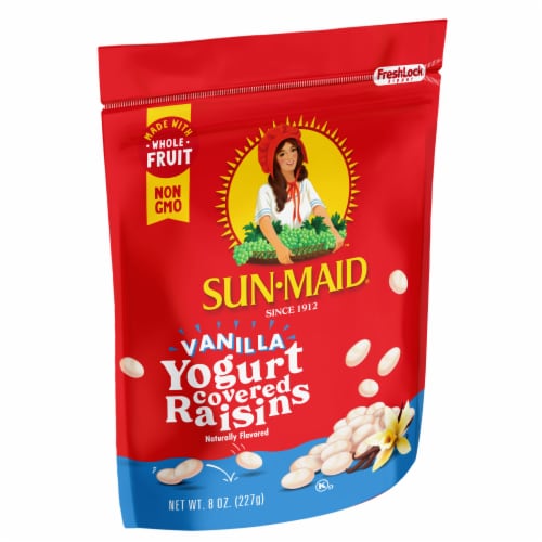 Sun-Maid® Vanilla Yogurt Covered Raisins Perspective: left