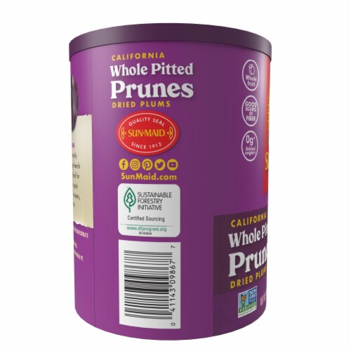 Sun-Maid® California Pitted Dried Plum Prunes Perspective: left