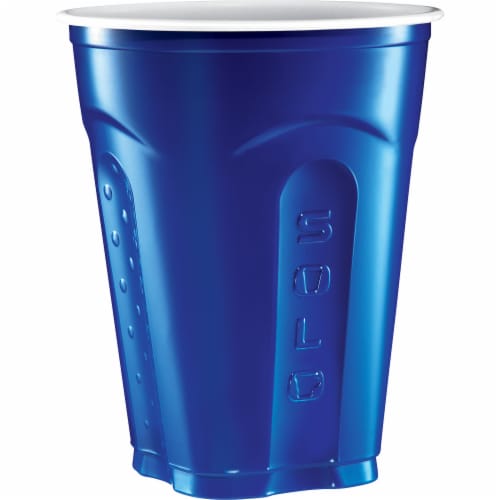 Solo® Squared Plastic Cups Perspective: left