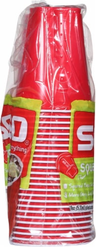 Solo® Squared® Cups - Red Perspective: left