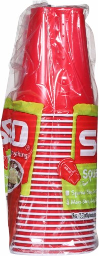 Solo® Squared® Cups - Red Perspective: left