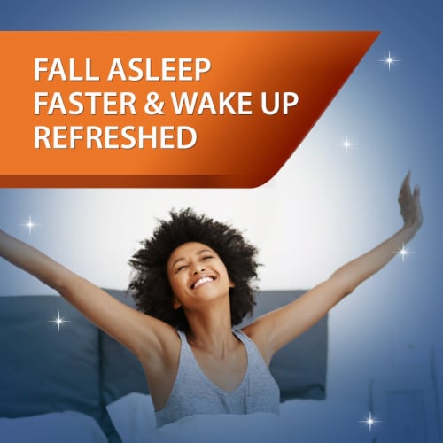 Unisom SleepTabs Doxylamine Succinate Sleep-Aid Tablets Perspective: left