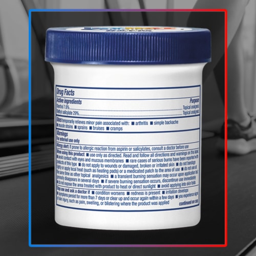 Icy Hot Original Pain Relieving Methyl Salicylate and Menthol Balm Perspective: left