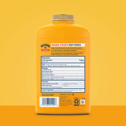 Gold Bond Medicated Original Strength Body Powder Talc-Free Perspective: left