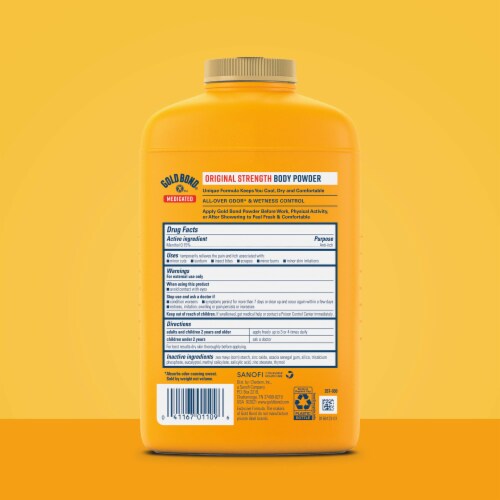 Gold Bond® Medicated Original Strength Talc-Free Body Powder Perspective: left