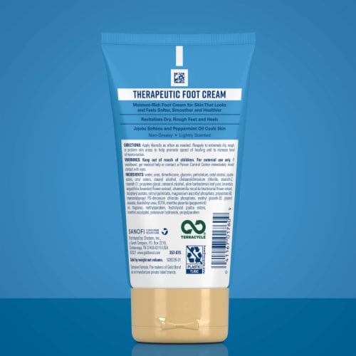 Gold Bond Therapeutic Foot Cream With Jojoba & Peppermint Oil Perspective: left