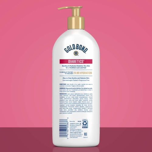 Gold Bond® Diabetics' Dry Skin Relief Body Lotion With Aloe Perspective: left