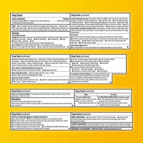 Aspercreme Maximum Strength Arthritis Pain Relief Gel Diclofenac Sodium Perspective: left