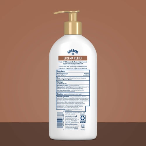 Gold Bond Medicated Eczema Relief Skin Protectant Body Lotion With 2% Colloidal Oatmeal Perspective: left