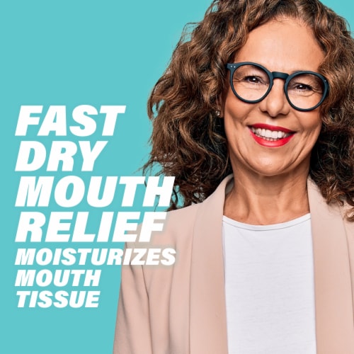 ACT Soothing Mint with Xylitol Dry Mouth Lozenges Perspective: left