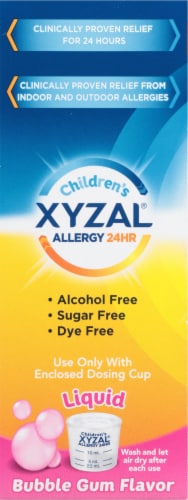 Xyzal® Allergy Relief Children's Oral Solution Perspective: left